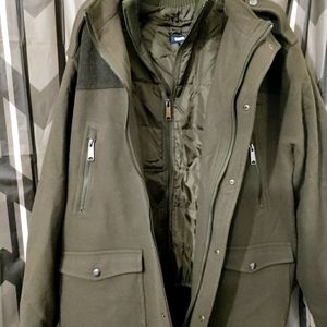 Plus size men's coat